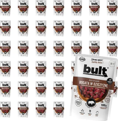 Produktbild von Bult | Feuchtfutter für Hunde Wild - 40x100g - 75% Fleisch - Ohne Künstliche Zusätze - Unterstützung Der Verdauung
