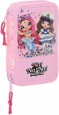 Productafbeelding van Plumier Doble Na!Na!Na! Verrassingssprankelende roze kleur, 12,5 x 19,5 x 4 cm
