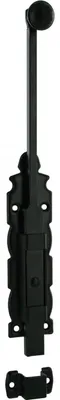 Image de Verrou à plaquer coulissant pour porte intérieure, 305mm, noir - THIRARD