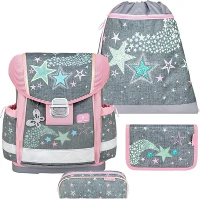 Produktbild von Belmil Classy ergonomisches Schulranzen-Set 4-teilig "Shine Bright" mit Brustgurt