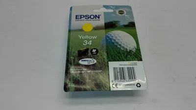 Produktbild von Epson Golf ball 34 Golfball DURABrite Ultra Single Yellow Tinte, Standardertrag, Gelb, Tinte auf Pigmentbasis, 4,2 ml, 1 Stück(e), 300 Seiten
