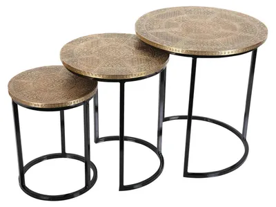 Produktbild von Beistelltisch Satztisch Hanane 3er Set