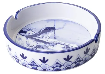 Productafbeelding van Heinen Delfts Blauw – Ashtray, molenmotief