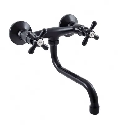 Zdjęcie produktu dla Bateria zlewozmywakowa/umywalkowa MORAVA, Kolor: czarny matowy, Wymiar: 150 mm (MK101.5/21CMAT)