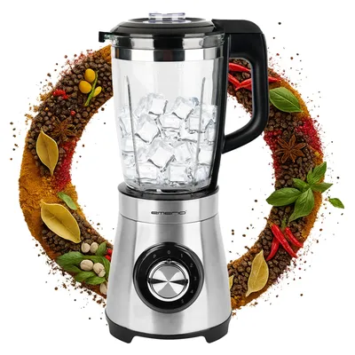 Productafbeelding van Emerio Blender BL-126794 – 1,75 L – 1000 W – 5 Snelheden – Glazen Kan – RVS Messen