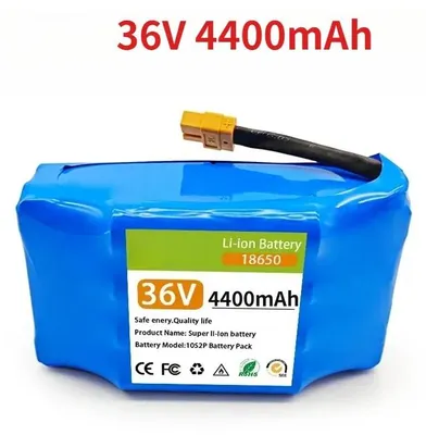 Obrázok produktu pre 36 V lítium-iónová batéria – batériový modul 10S2P 18650 – kapacita 4400 mAh - Nabíjateľná – pre elektrické kolobežky, hoverboardy, samovyvažovacie jednokolky – 36 V, 4400 mAh