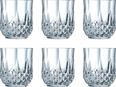 Produktbild von Cristal d'Arques 23227 Longchamp ECLAT Whiskybecher 320 ml, Glas, klar (6er Pack)
