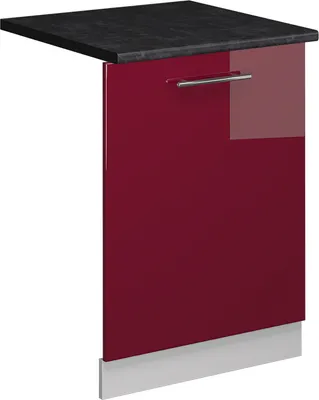 Produktbild von Geschirrspülblende Vicco Fame-Line Bordeaux Hochglanz 60 cm , AP Anthrazit, Model 54827