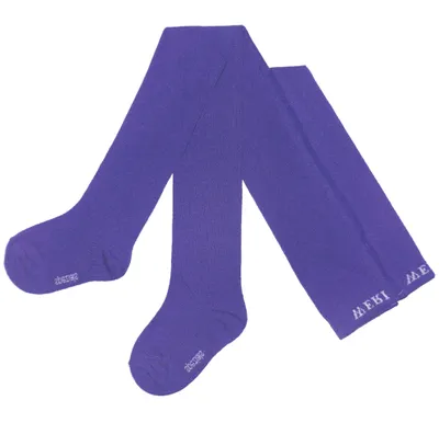 Produktbild von Kinder Strumpfhosen aus Baumwolle Einfarbig Pastell Violett Größe 86-92