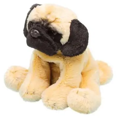 Produktbild von Plüschtier Mops 13 cm, Kuscheltiere Stofftiere Haustiere Tier Hunde Möpse