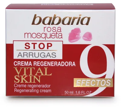 Image de Babaria Rosa Mosqueta Vital Peau Crème Régénérante Stop Rides 50ml