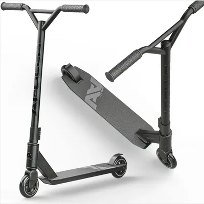 Produktbild von Apollo Stunt Scooter "Genius Pro" Kickscooter mit 100mm PolyurethanWheels Funscooter mit ABEC 9 - schwarz