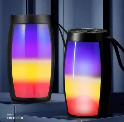Produktbild von LED Bluetooth-Lautsprecher Musikbox tragbare drahtlose Lautsprecher Home FM Radio Auto TF RGB Bluetooth Wireless Speaker Subwoofer