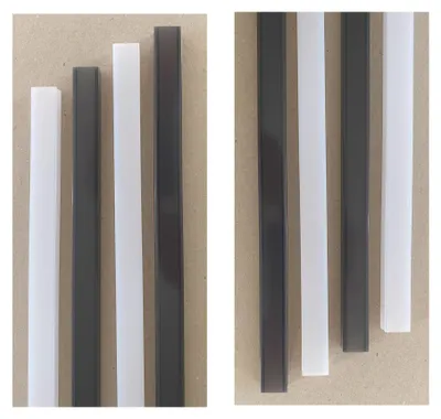 Produktbild von 5535 LED Leuchte 10x40cm 10xU-Schiene weiß+schwarz Netzteil Kalt Weiß