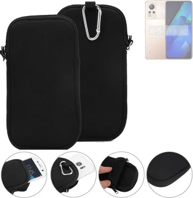 Produktbild von K-S-Trade Neopren-Hülle Handyhülle kompatibel mit Infinix Note 12i Schutzhülle Neoprenhülle Sleeve Schutz-Hülle Gürtel Tasche Case Holster