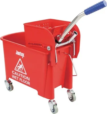 Produktbild von Jantex Moppeimer mit Mopppresse rot 20L