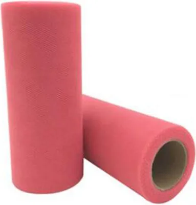 Image de Tulle 1 rouleau Tulle multicolore au mètre, Rouleau de tissu Tulle, 15cm x 22M ruban de tulle Tulle décoratif, Rouleau de tulle pour le bricolage Tutu Jupes Mariage Fête Décoration