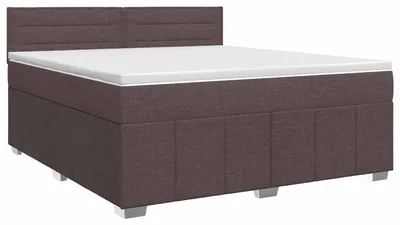 Obrázok produktu pre vidaXL Box spring posteľ s matracom tmavohnedá 140 x 200 cm látka