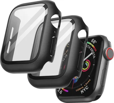 Immagine prodotto di Custodia protettiva con protezione dello schermo per Apple Watch SE Series 6 5 4 44 mm nero
