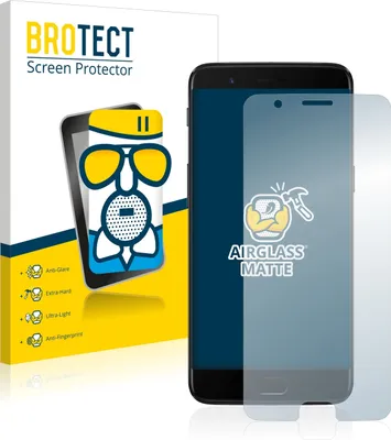 Produktbild von BROTECT Entspiegelungs Schutzglas für OnePlus 5 Schutzfolie Panzer Folie Glas Display Schutz matt