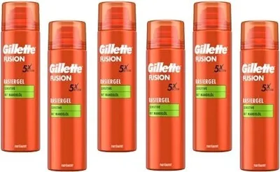 Produktbild von 6x Gillette Fusion Sensitive scheergel 200 ml