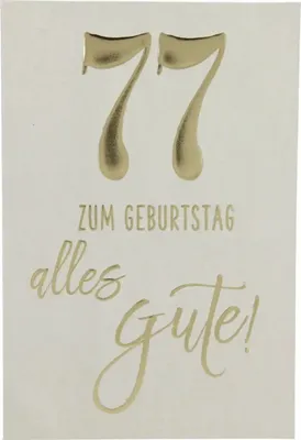 Produktbild von Depesche Zahlenkarten - Das beste Alter Sortierung : 77 Zum Geburtstag alles Gute! Zahlenkarte Sortierung: 77 Zum Geburtstag alles Gute!