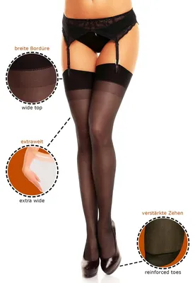 Produktbild von GLAMORY Perfect 20 Strapsstrümpfe-make up-56-58