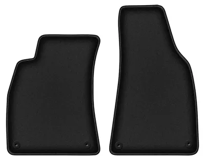 Image de Tapis avant en moquette pour Audi A4 B7 2001-2004 (berline/break) – 2 pièces, noirs, sur mesure – Wielganizator DURBAN