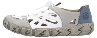 Obrázok produktu pre Rieker dámske slip-on topánky športové kožené tenisky s výrezmi elastický pás 940366, veľkosť:39 EU, farba:Multicoloured