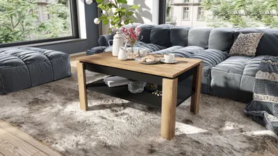 Produktbild von Design Couchtisch Tisch Asti-P höhenverstellbar 55 - 67cm Esstisch