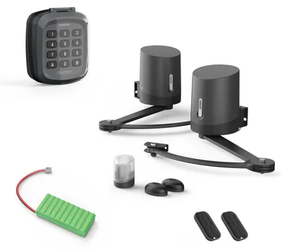 Produktbild von Motorisierungsset für Flügeltore Avidsen ORANE510 + Codetastatur + Notstromversorgung