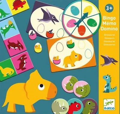 Image de Bingo-Memo Domino Dino Djeco
