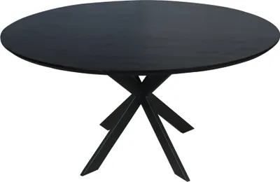 Produktbild von Eichen Esstisch Ferris | Rund 150 cm | Schwarz