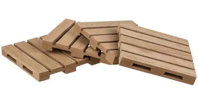 Produktbild von 4 x Untersetzer Palette aus Holz
