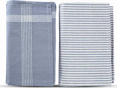 Obrázok produktu pre Uteráky Sterzbach Jacquard, dizajn Greg, pruhované, jednofarebné, 100 % bavlna, prateľné, nenáročné na údržbu, vysoká kvalita, odolné, 50 x 70 cm, modré