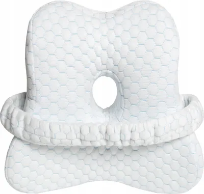 Produktbild von Orthopädisches Kniekissen aus Memory-Schaum Weiß - Beinkissen zum Schlafen | Kissen für Seitenschläfer | Ergonomisches Seitenschläferkissen - 24 x 24