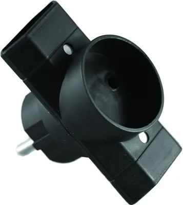 Produktbild von Steckerverteiler 1-Steckdose b/u + 2-Steckdose b/u EURO schwarz R-12-2
