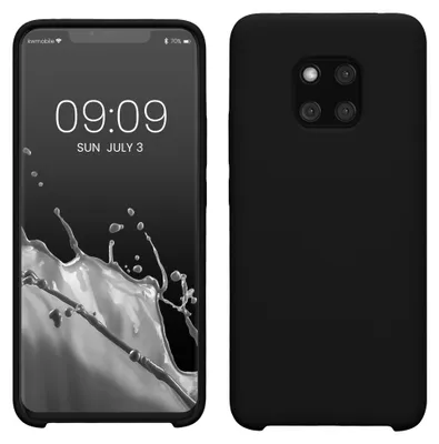 Produktbild von kwmobile Handyhülle für Huawei Mate 20 Pro Hülle - Case Silikon - Kabelloses Laden - Schutzhülle Cover in Schwarz
