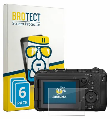 Produktbild von 6x BROTECT Schutzglas für Canon EOS R6 V Schutzfolie Panzer Folie Glas Display Schutz klar