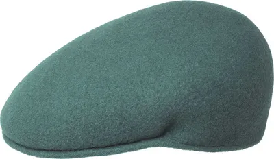 Image de Casquette Kangol Flat Cap 504 en pure laine, bleue, taille L