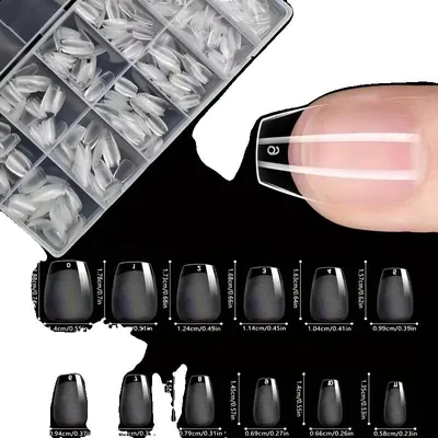 Productafbeelding van Kunstnagels, amandelvorm, 600 stuks, 600 korte nagels