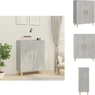 Produktbild von vidaXL Sideboard Betongrau 70x34x90 cm Holzwerkstoff -  Sideboards