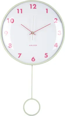 Produktbild von Karlsson - Wanduhr Cheeky Dome - Sanftes Grün - 7.1x35.5x61.5cm