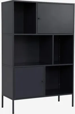 Immagine prodotto di Credenza industriale in metallo con 6 scomparti, Nero