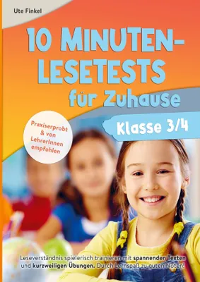 Produktbild von 10 Minuten Lesetests für Zuhause Klasse 3/4 Deutsch