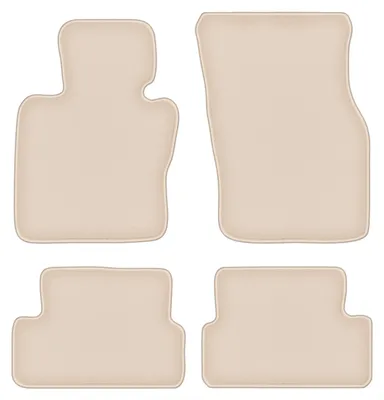 Produktbild von DURBAN Beige Velours-Fußmatten-Set für Mini Cooper F57 Cabrio (2014-)