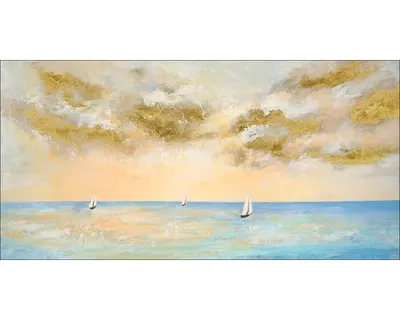 Produktbild von Leinwandbild Original Silence is Golden 120x60 cm