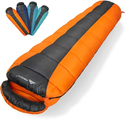 Image de Sac de couchage momie pour adultes, 1400 g, imperméable, pour les 3 saisons, idéal pour le camping