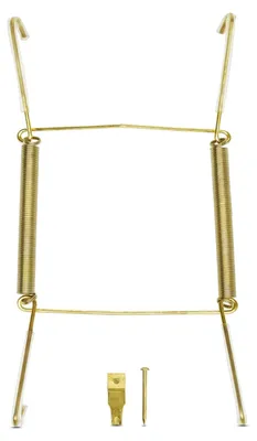 Imagen del producto de Soportes para platos invisibles, fabricados en latón, de 20 a 25 cm, para montaje en pared, ideales como elementos decorativos