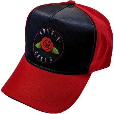 Zdjęcie produktu dla Guns N' Roses Rose Czapka Red & Black UNI
